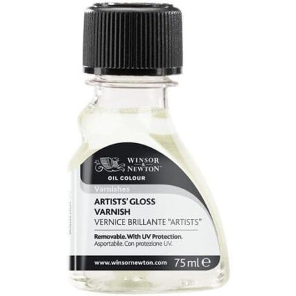 Winsor and newton artists gloss varnish oi; colours 75ml