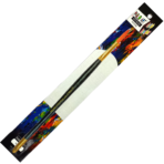 Close-up of Pablo Art Premium Artists Brush Size 12 Round, featuring a comfortable handle and soft, synthetic bristles ideal for acrylic, watercolor, and oil painting