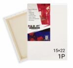 Pablo Art 15×22 Stretched Canvas Board shown against a neutral backdrop, highlighting its quality and size, ideal for various art projects.