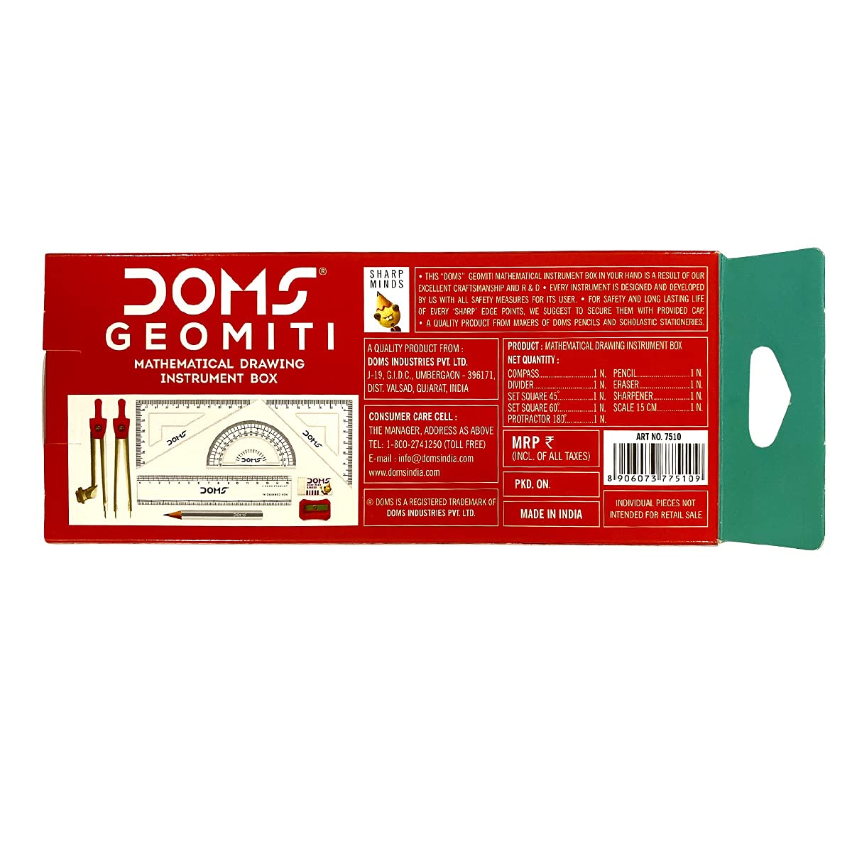 611gYMB5ZIS._SL1200_ DOMS Geomiti Mathematical Drawing Instrument Geometry Box