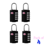 TSA Approved 4-Digit Combination Padlocks