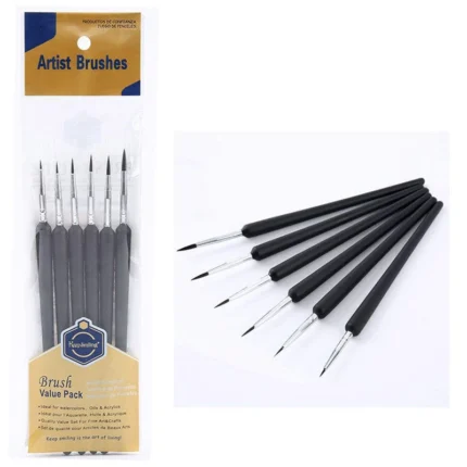Keep Smiling Artists Brush Value Pack of 6