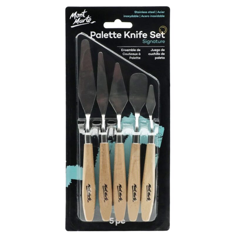 Mont Marte Studio Palette Knife Set - 5 Pieces (Multicolor)