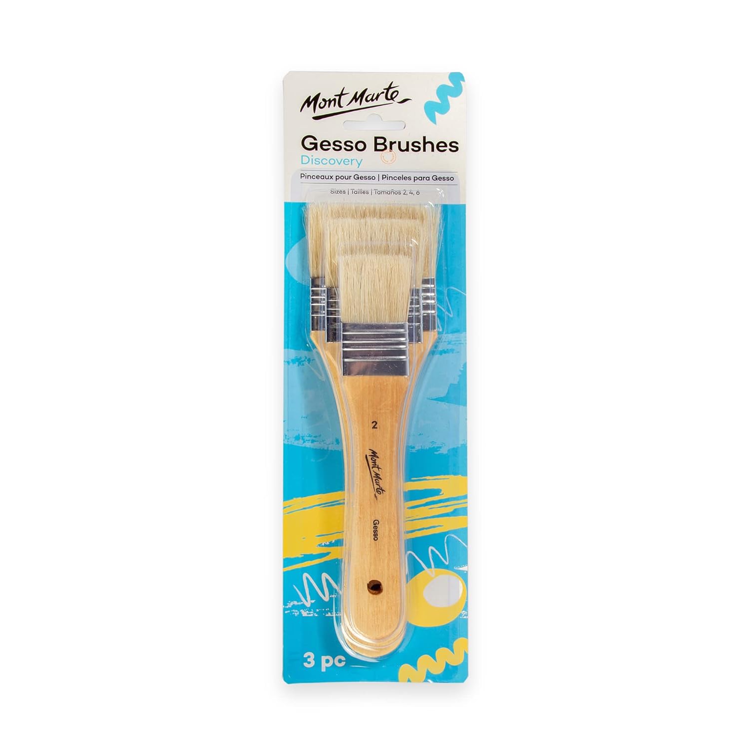 71REdJB8yML._SL1500_ Mont Marte Gesso Brushes Set of 3 - Image 1