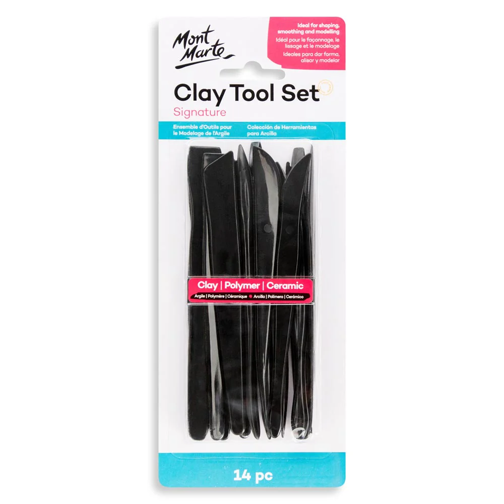Mont-Marte-Clay-Tool-Set-Signature-14pc-MMSP0033_V02_F Mont Marte Clay Tool Set Signature 14pc - Image 1
