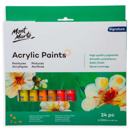 Mont Marte Acrylic Paints Signature 12ml x 24pcs