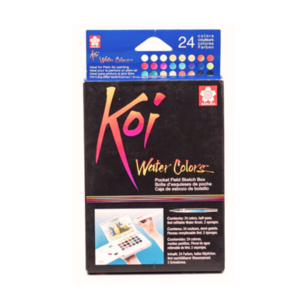 Sakura KOI Watercolors Field Box Set (12, 24, 36 & 48 Colors)