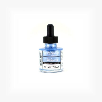 Dr. Ph. Martin's Iridescent Calligraphy Colors Paint - 30 ML Bottle - Misty Blue (20R)