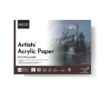 BRUSTRO Artists' Acrylic Glued Pad 400 GSM, A4-12 Sheets