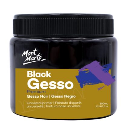 Mont Marte Universal Primer Gesso Black 500ml