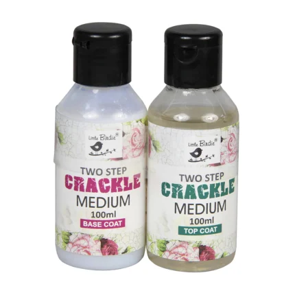 Little Birdie Crackle Medium Top Coat And Base Coat 200Ml (2 Step)