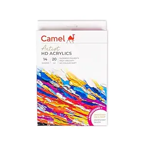 Camel Artist HD Acrylics Assorted 14 Colours x 20 ML