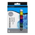 Daler Rowney Simply Watercolour Aquarelle Set 6x12ml Tubes