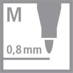 Stabilo | dr!ver Series | Premium Fineliner | 0.8mm | Fine | Black