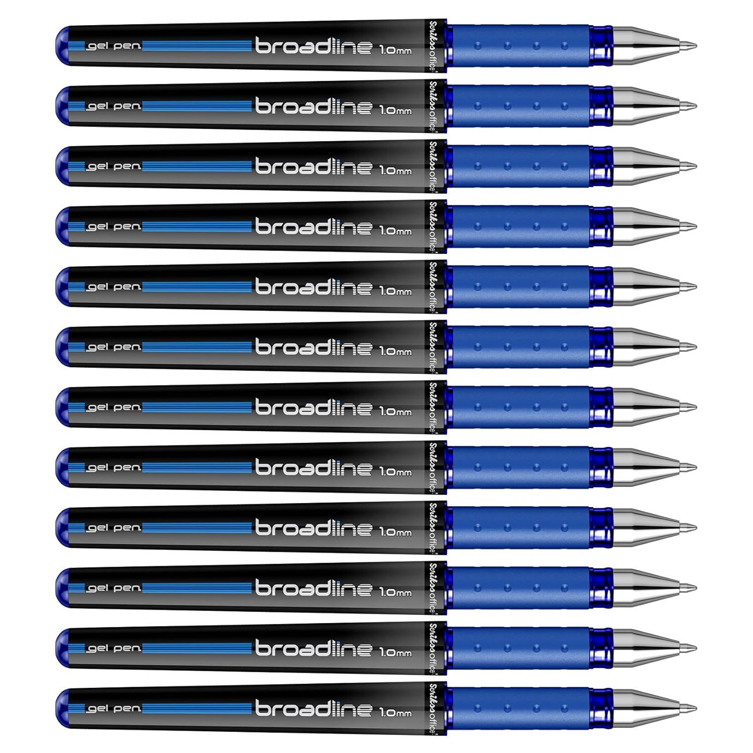 717INT6SXrL._SL1500_ Scrikss | Office Broadline | 0.1mm | Gel Pen | Blue | Pack Of 12