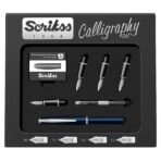 Scrikss | Calligraphy | Pen Set | Blue | Medium, 1.1mm, 1.5mm, 2.3mm Nib