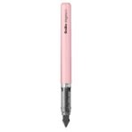 Scrikss Primeo Medium Nib Fountain Pen | 3 Cartridges Included | Stainless Steel Nib & ABS Body | Pink | in Blister Pack