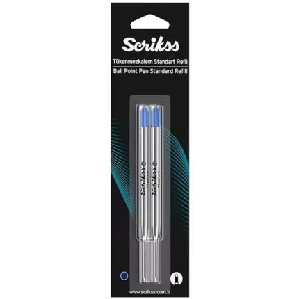 Scrikss | Standard Ball Point Refill | Blue Ink| Pack Of 2