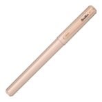 Scrikss Primeo Medium Nib Fountain Pen | 3 Cartridges Included | Stainless Steel Nib & ABS Body | Latte Pastel Brown| in Blister Pack