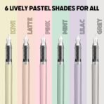 Scrikss Primeo Medium Nib Fountain Pen | 3 Cartridges Included | Stainless Steel Nib & ABS Body | Lilac | in Blister Pack