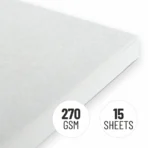 Anupam Sketch-O Pro Spiral Bound Sketchbook – 270 GSM Acid-Free Natural Shade Paper with Coarse Textured Surface - 15 Sheets