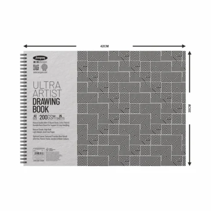 Anupam Ultra Artist Drawing Book - Wireo Bound - 200gsm Cartridge Paper-25 sheets