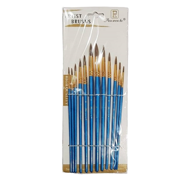 Pan wen bo Twelve Set Of Round Paint Brush