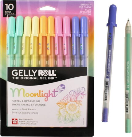 SAKURA GELLY ROLL MOONLIGHT PASTEL COLOR PACK OF 10 COLORED PENS