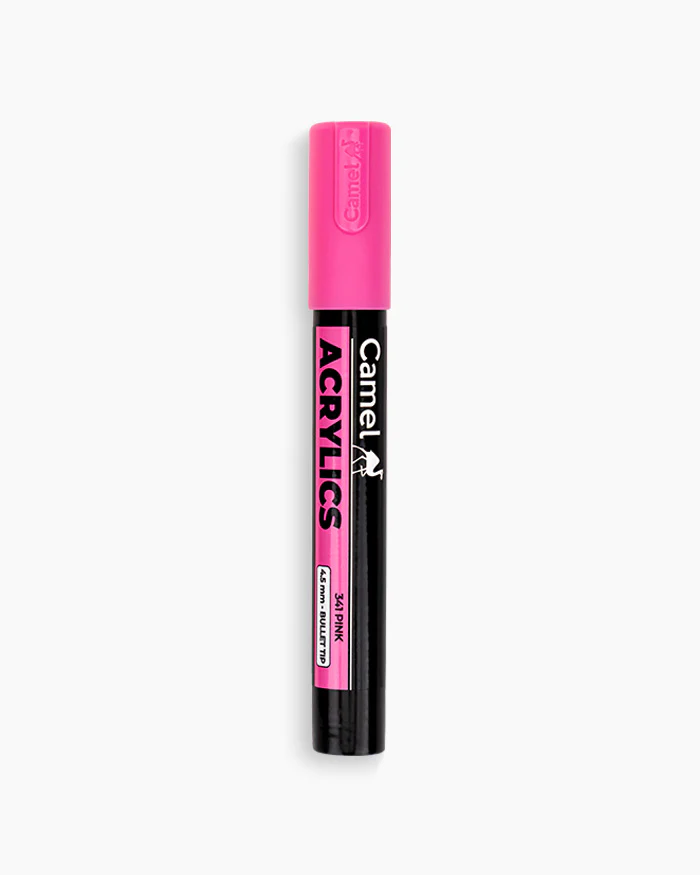 Camel Acrylic Marker Pink 4.5mm Camel Acrylic Marker 4.5mm Pink (341)