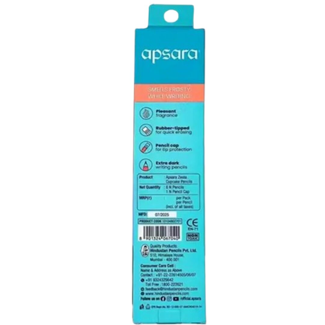 Apsara Zesta Kiwi & Cupcake (4) Apsara Zesta Scented Pencils 2 Unique Fragrances