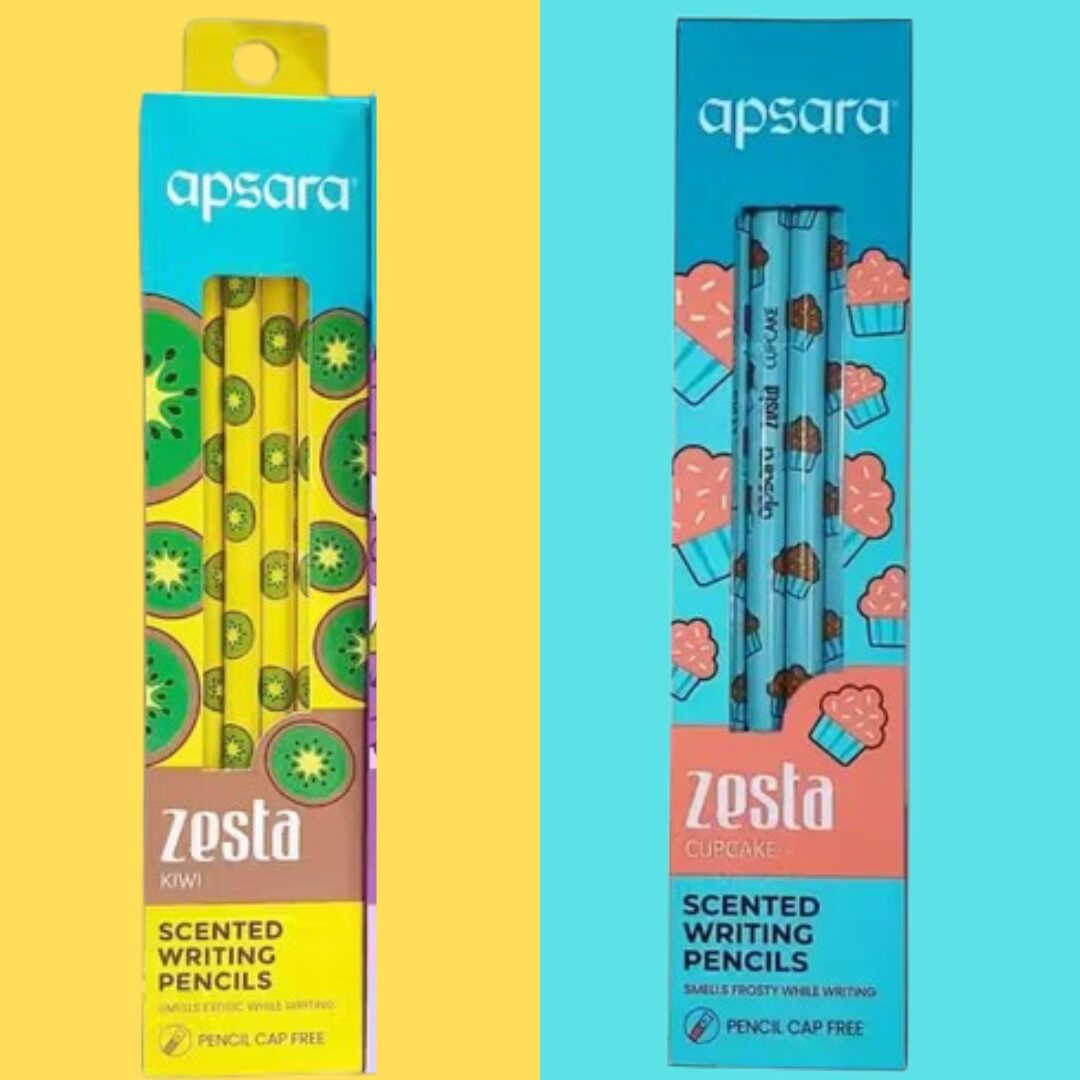 Apsara Zesta Kiwi & Cupcake Apsara Zesta Scented Pencils 2 Unique Fragrances