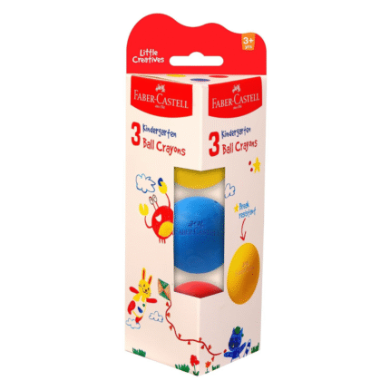 Faber-Castell Kindergarten Ball Crayons - Pack of 3 (Assorted)
