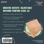 Brustro Artists Adjustable Drawing Painting A2 Size Easel