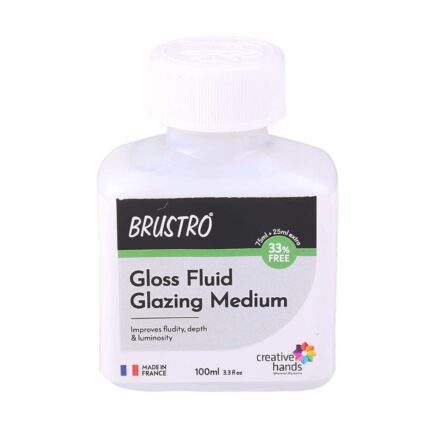 Brustro Professional Gloss Fluid Glazing Medium 100ml (75ml + 25ml Free)