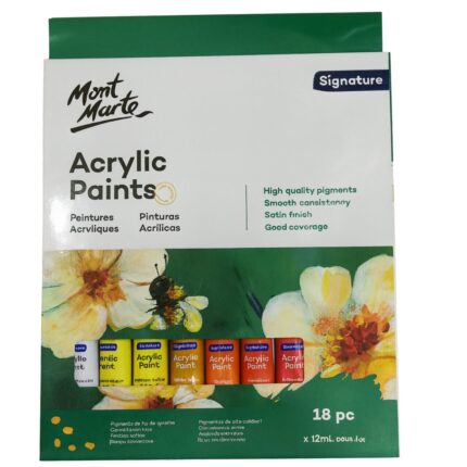 Mont Marte Acrylic Paint Set of 18 x12ml