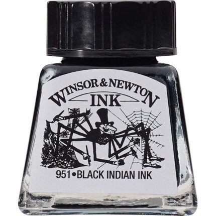 Winsor & Newton Drawing Ink 14 ML - Black Indian Ink