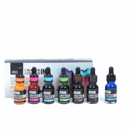 Brustro Watercolour Ink Set A of 6 x 15ml