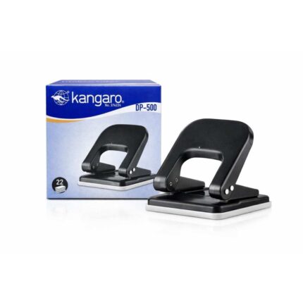 Kangaro DP-500 Paper Punch | Heavy Duty 2 Hole Punching Machine for Office & School