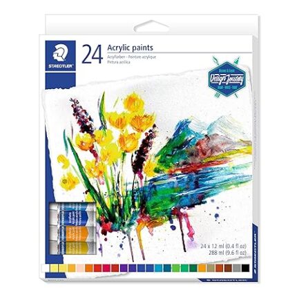 Staedtler Karat Acrylic Paint Colours Set Pack of 24