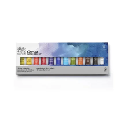 Winsor & Newton Cotman Watercolour Set 12 x 8ml Tubes