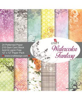 iCraft Paper Pattern 12x12 - WATERCOLOUR FANTASY
