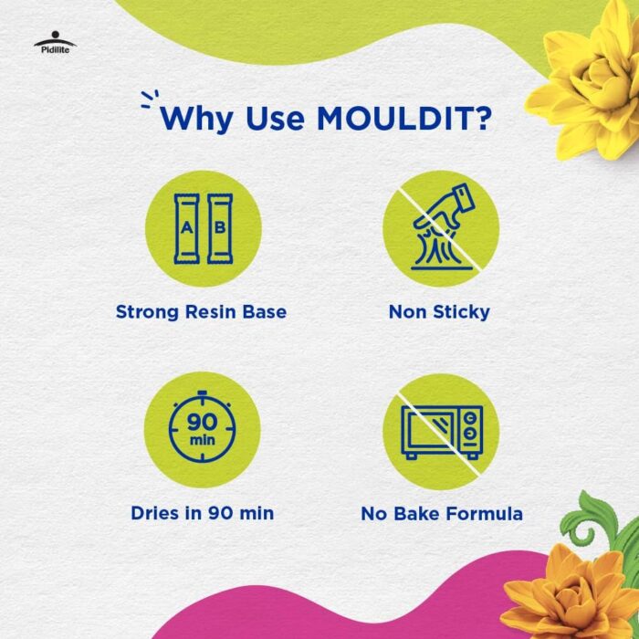Pidilite Fevicryl MouldIt, 900 g, Clay Set and Plastic Palette Knife for Modelling - Image 4