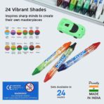 DOMS-Bi-Colour Crayons Two Sided Colours in one Crayon - Image 3