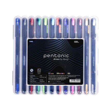 Pentonic Multicolor Gel Pen With Hard Box Case