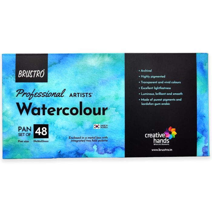 Brustro Professional Artists Watercolour Half pan Set - Image 1