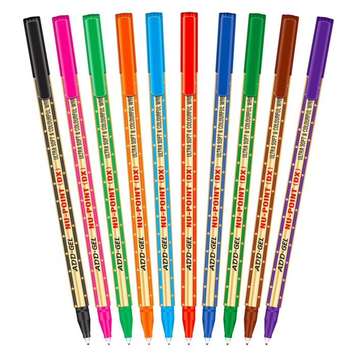 ADD Gel Nu-Point DX Colorful Writing Pens Ultra Soft Nibs from Japan - Image 3