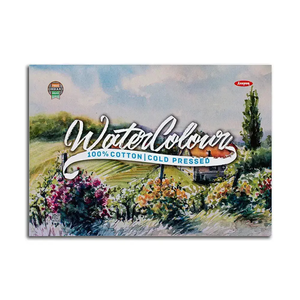 Anupam 100% Cotton Water Colour Paper Pad Cold Pressed 250 GSM