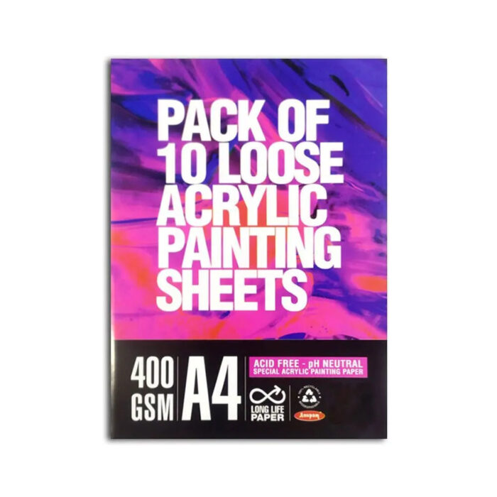 Anupam Acrylic Paper Loose Sheets 400 GSM - Image 3