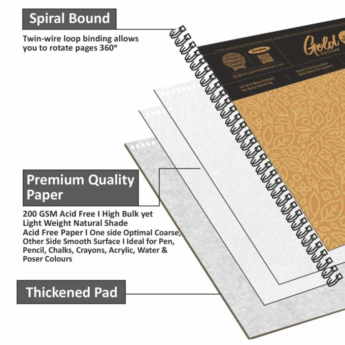 Anupam Gold Artist Book 300GSM - Image 2