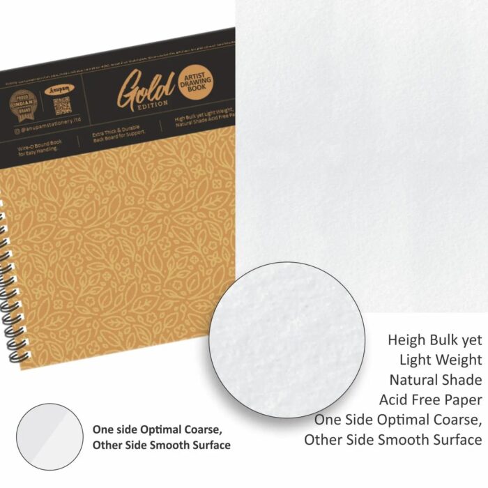 Anupam Gold Artist Book 300GSM - Image 4